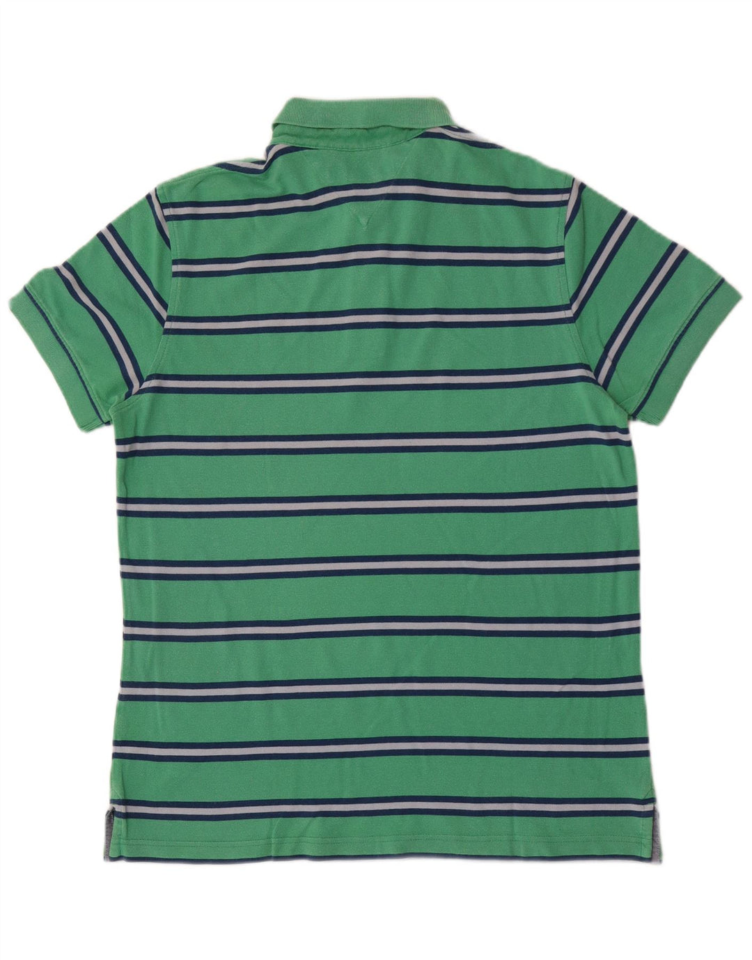 Tommy Hilfiger Herre Custom Fit Polo Shirt Medium Grøn Stribet