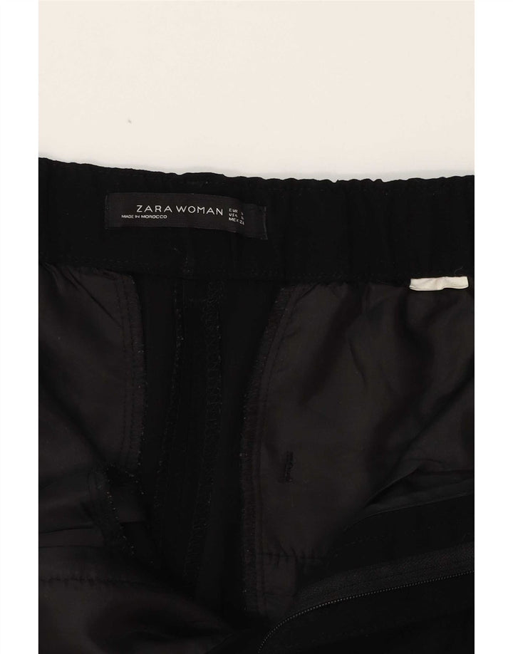 Zara Dame tilspidsede Capri Bukser Medium W30 L23 Sort