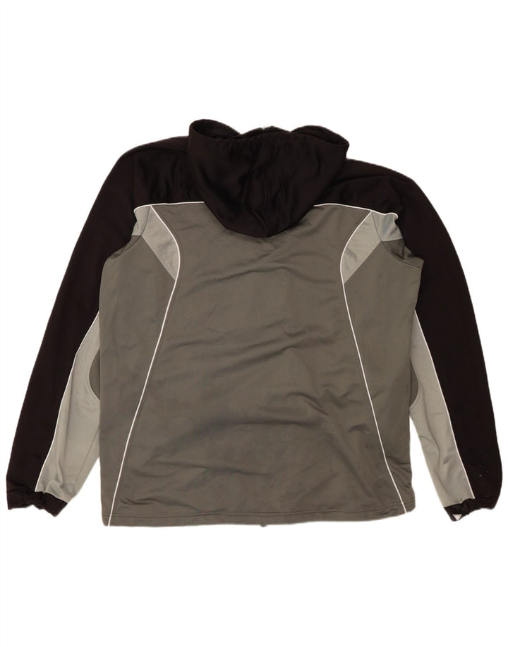 ASICS Hættetrøje med lynlås til mænd XL Grå Colourblock