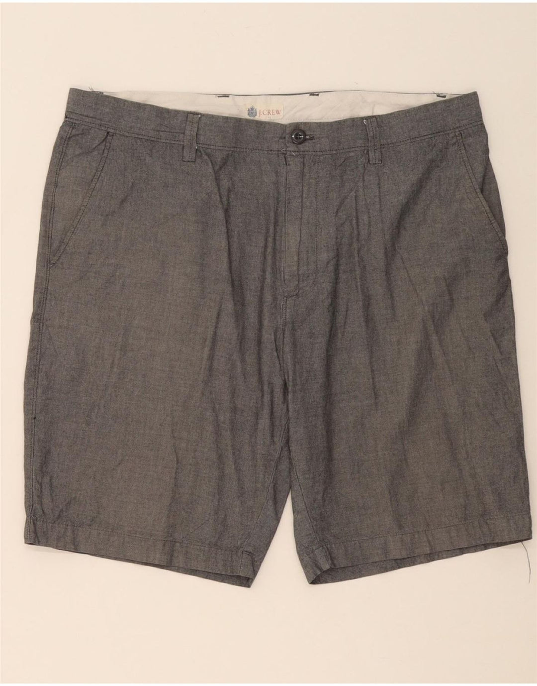 J. CREW Mens Chino Shorts W38 XL  Grey Cotton Vintage J. Crew and Second-Hand J. Crew from Messina Hembry 