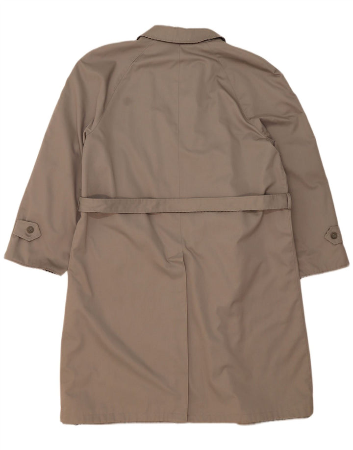 Hamilton Herre Vendbar Trench Coat IT 56 3XL Grå ternet polyester