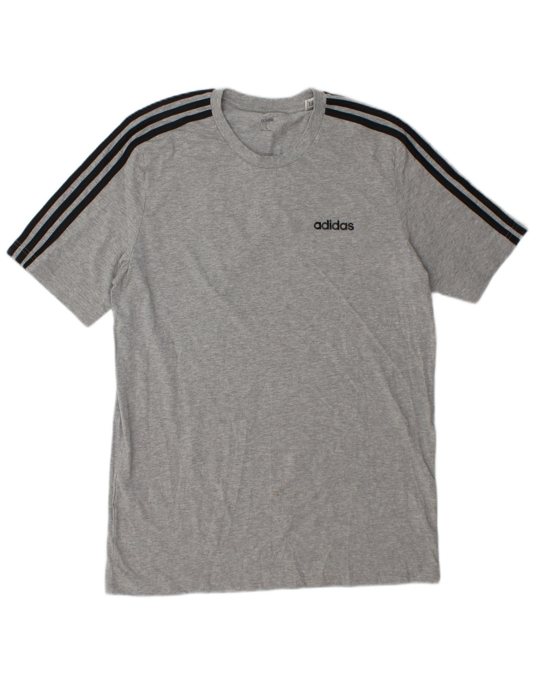 Adidas Herre T-Shirt Top Stor Grå Bomuld