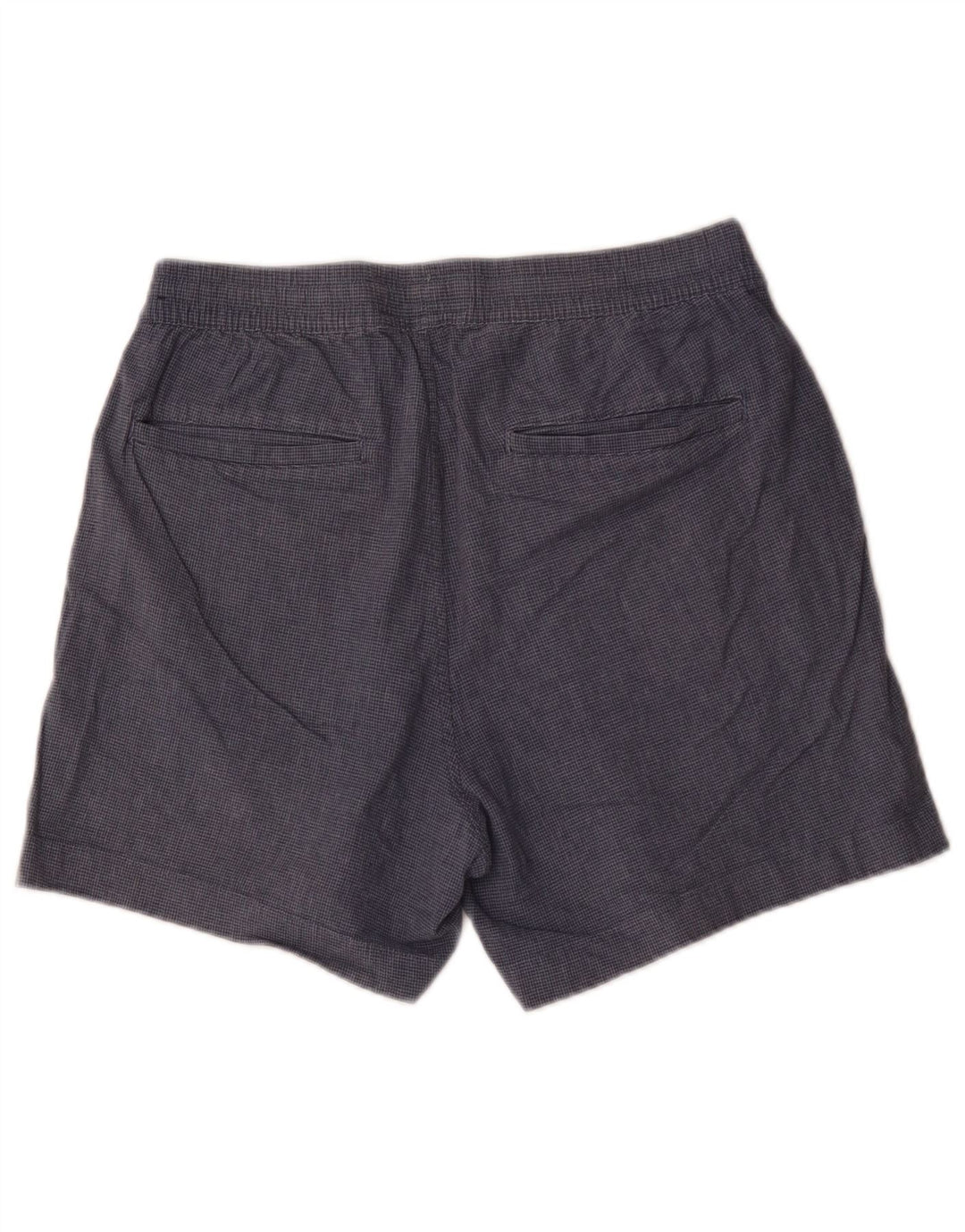 Abercrombie & Fitch Chino-shorts til kvinder Medium W32 Marineblå Houndstooth
