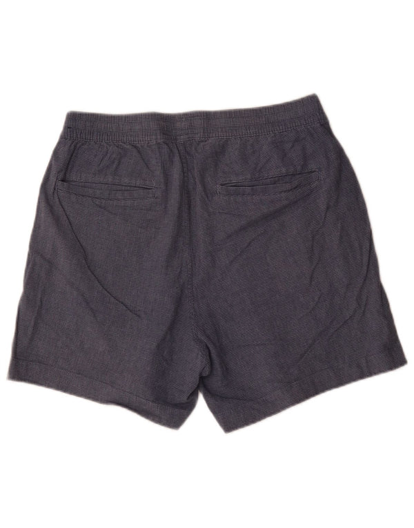 Abercrombie & Fitch Chino-shorts til kvinder Medium W32 Marineblå Houndstooth