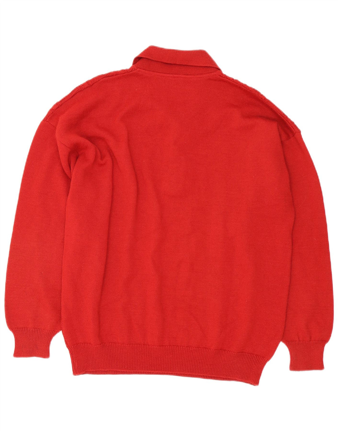Il Granchio Herre Polo Neck Jumper Sweater Stor Rød Uld