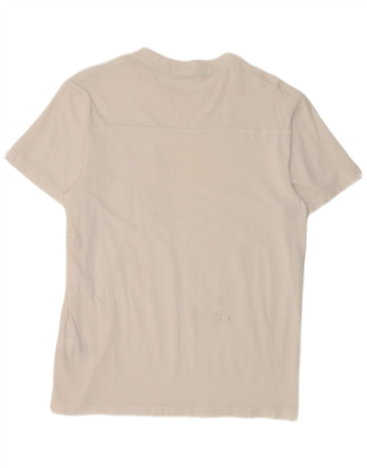 Calvin Klein Jeans Herre T-Shirt Top Lille Hvid Bomuld