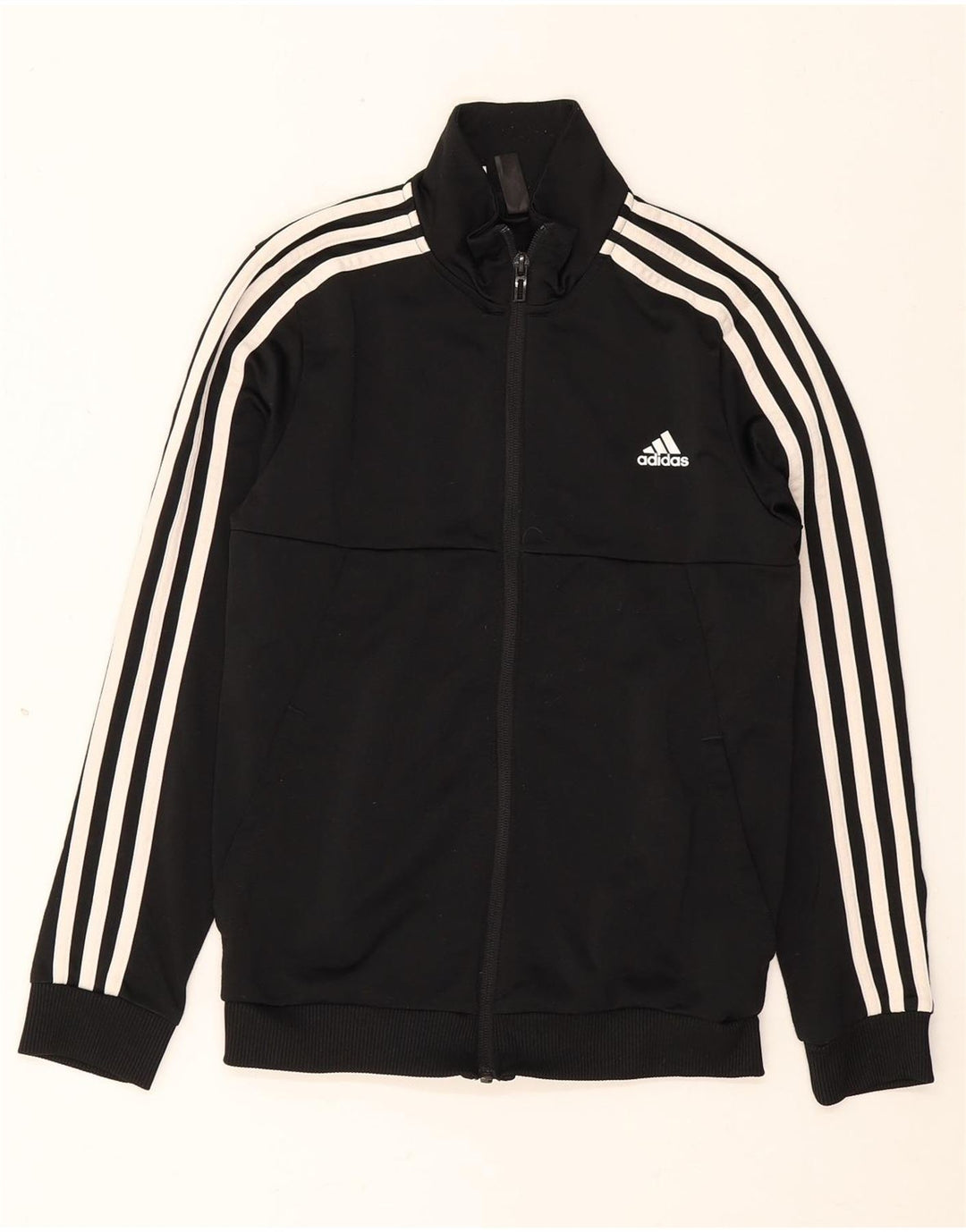 Adidas Drenge Træningsdragt Topjakke 11-12 År Sort Polyester