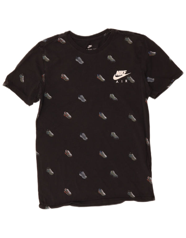 Nike Herre Athletic Cut Grafisk T-Shirt Top Lille Sort Bomuld