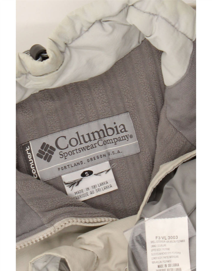 Columbia Herre Windbreaker Jacket UK 36 Small Beige Colourblock Polyamid