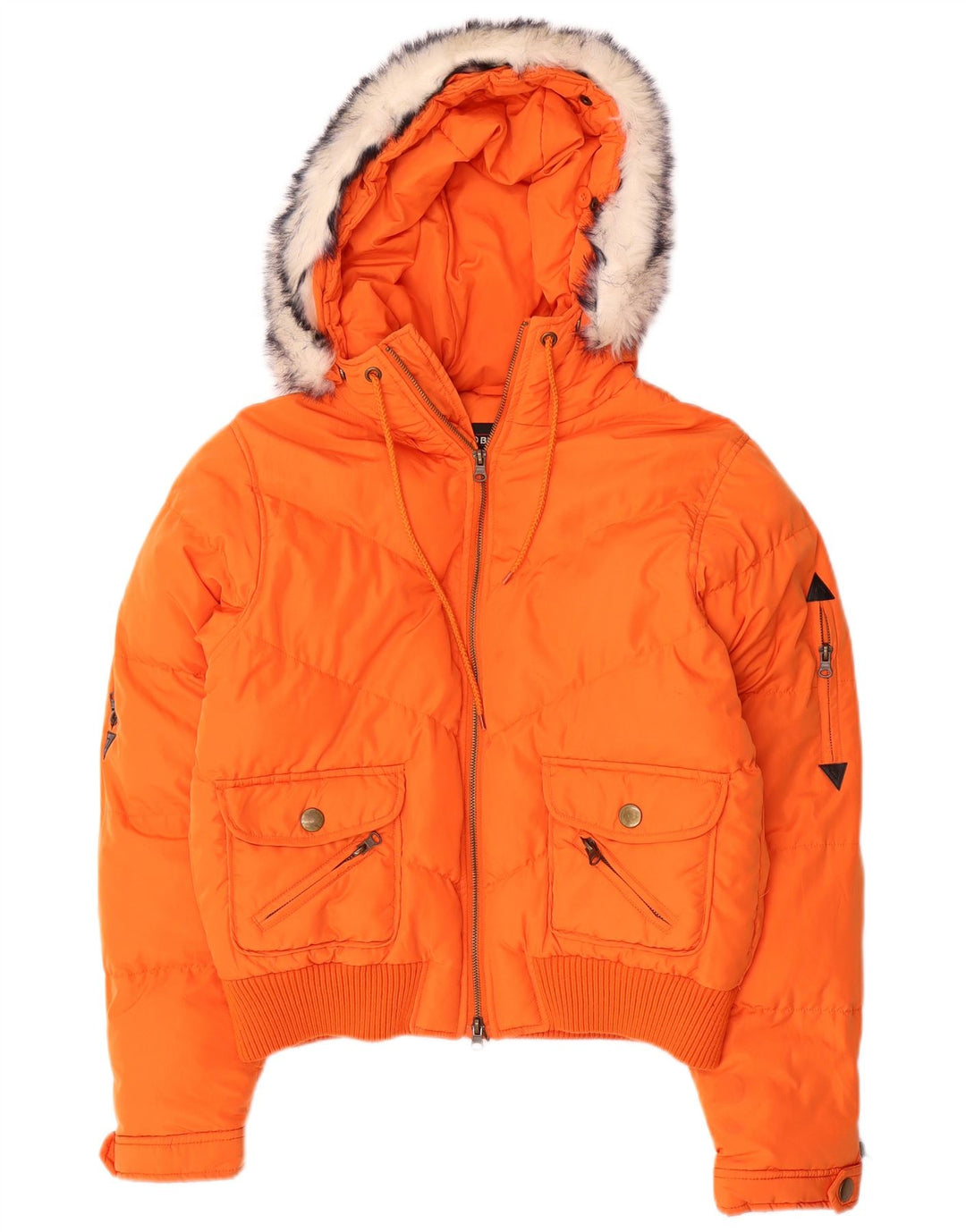 Brugi hættejakke til kvinder UK 14 Stor orange polyester