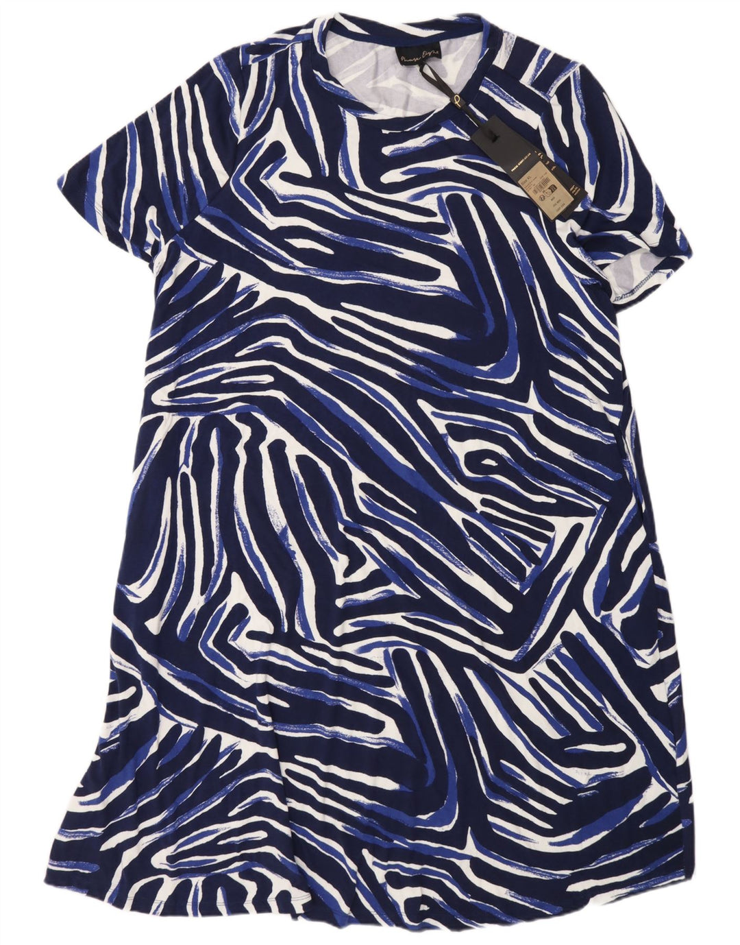 Phase Eight Womens Shift Dress UK 18 XL Blå geometrisk viskose