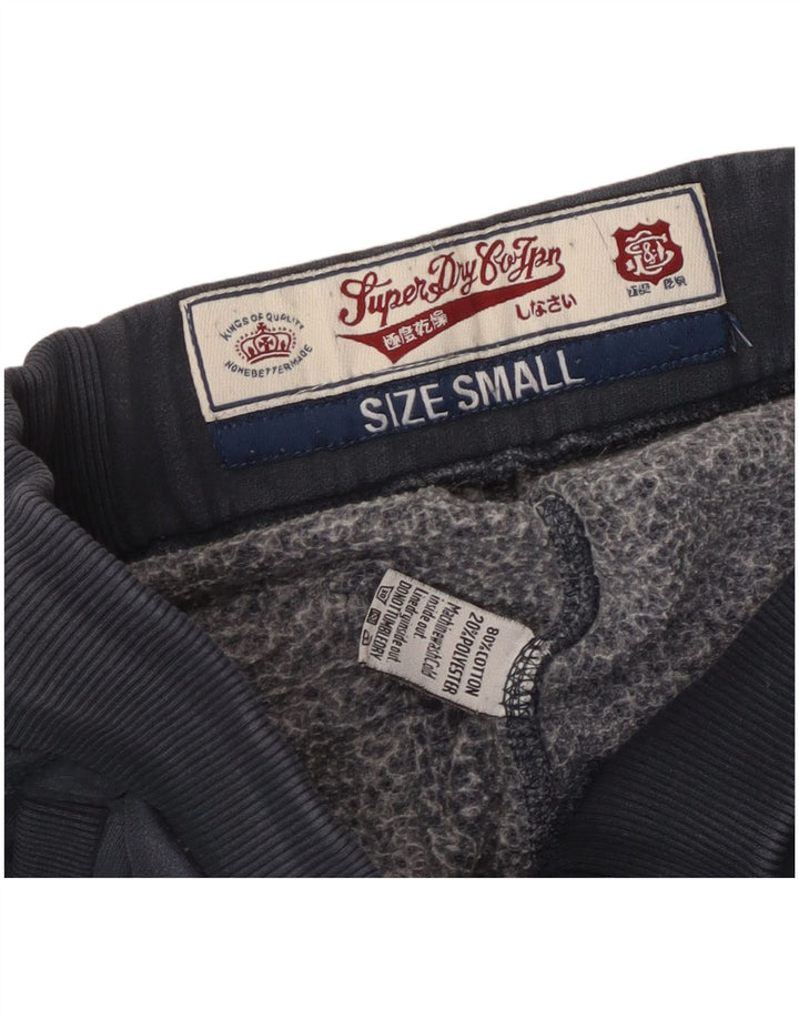 Superdry træningsdragtsbukser til kvinder UK 10 Små marineblå bomuld