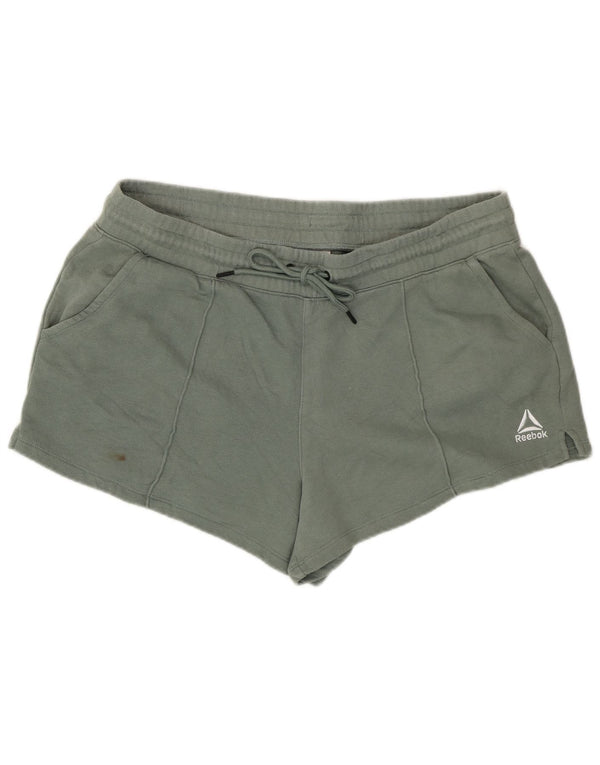 Reebok sportsshorts til kvinder UK 18 XL Grøn bomuld