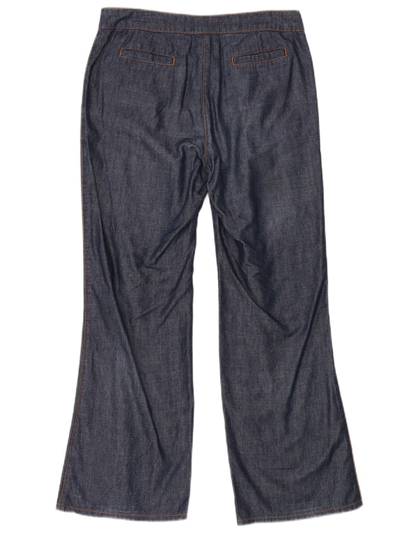 Hobbs Dame Bootcut Chino Bukser UK 10 Small W28 L28 Marineblå Bomuld