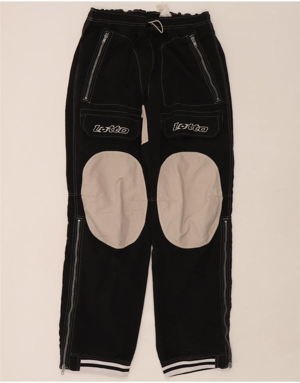 Lotto Herre grafisk træningsdragt Bukser Joggers Large Black Colourblock