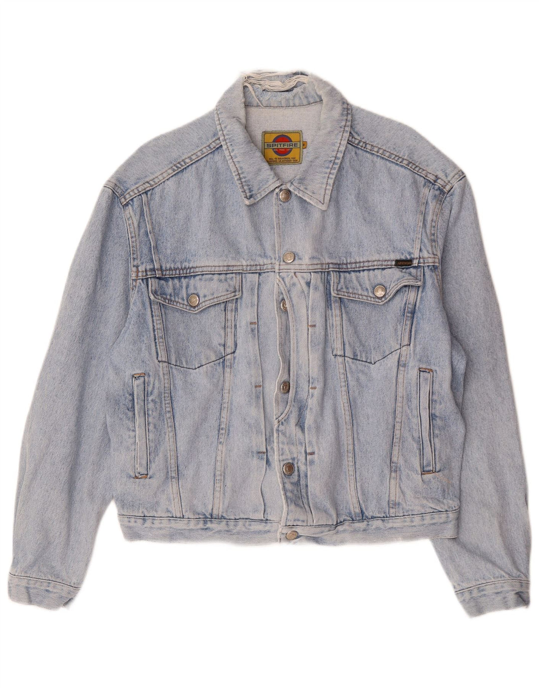 SPITFIRE Denimjakke til mænd UK 38 Medium Blue Cotton