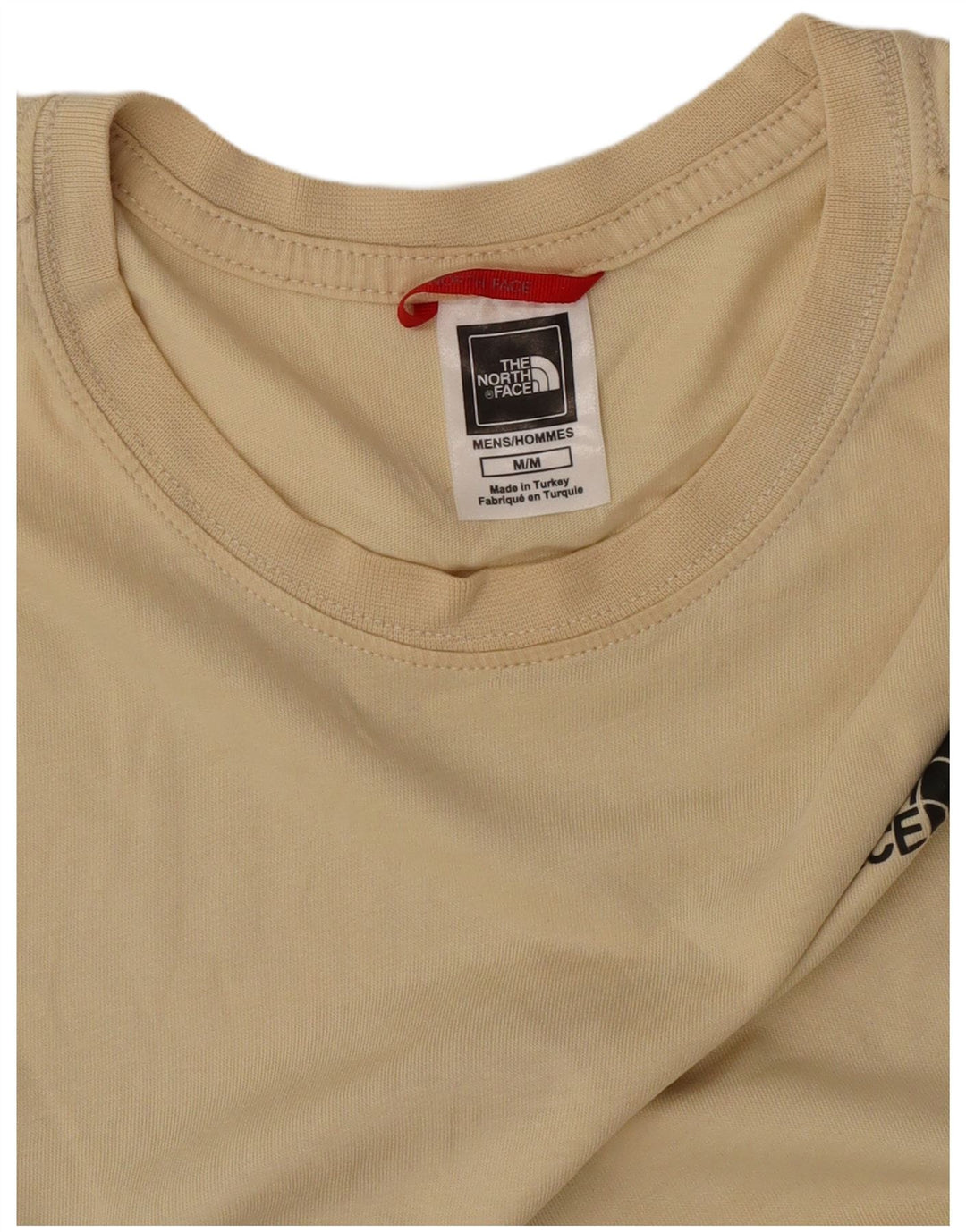 The North Face Herre grafisk T-shirt Top Medium Beige Bomuld