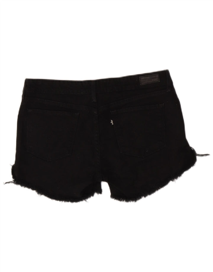 Levi's denimshorts til kvinder W31 Mellem sort bomuld