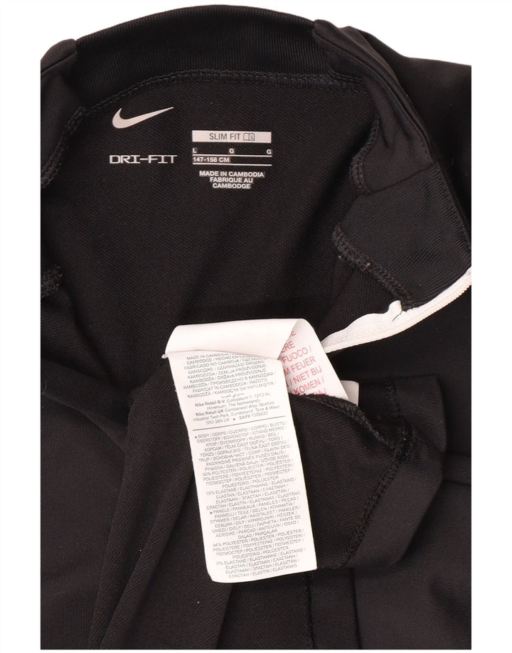 NIKE Drenge Dri Fit Slim Fit Pullover Træningsdragt Top 12-13 år Stor Sort