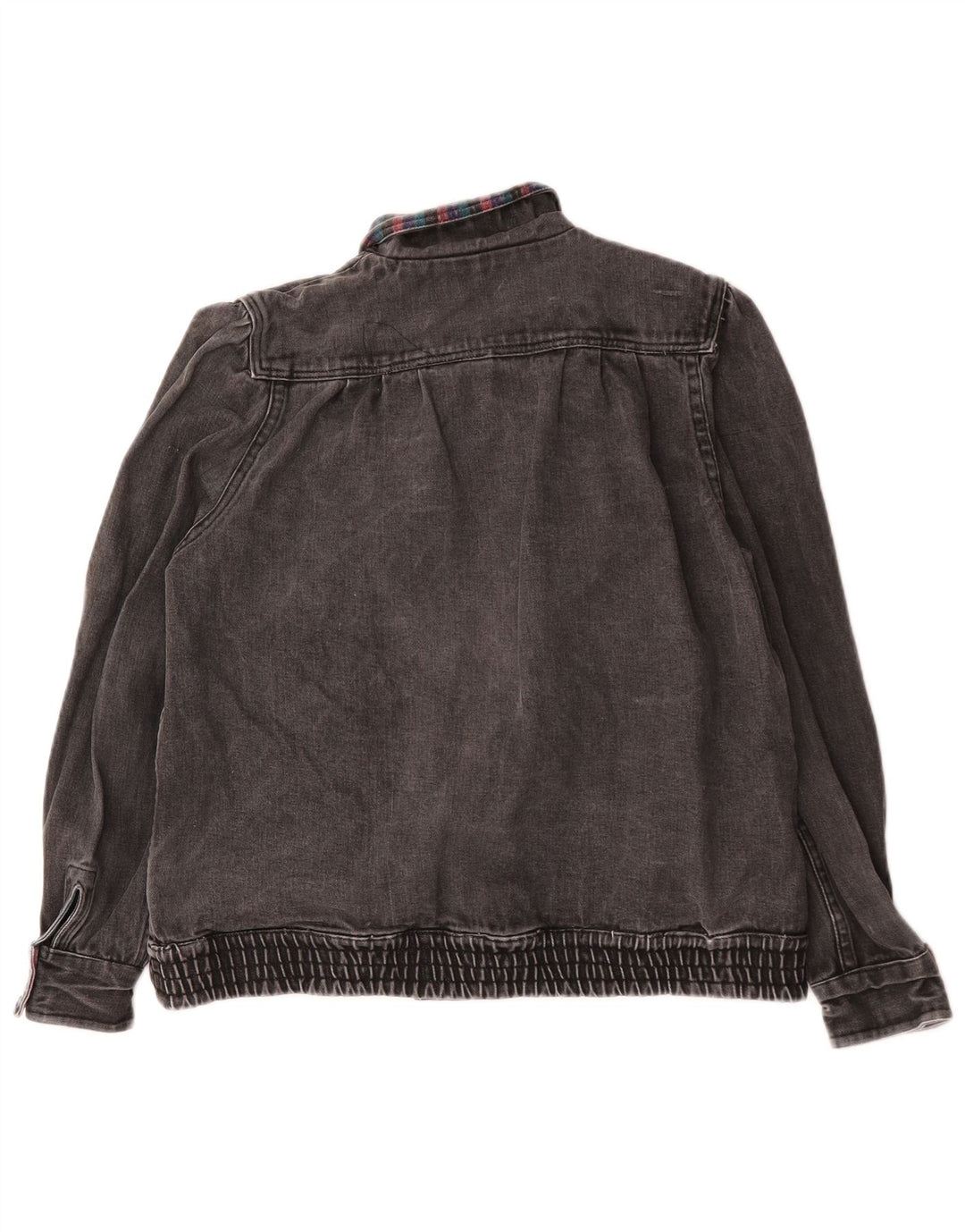 Vintage denimjakke til kvinder UK 14 Medium Grå
