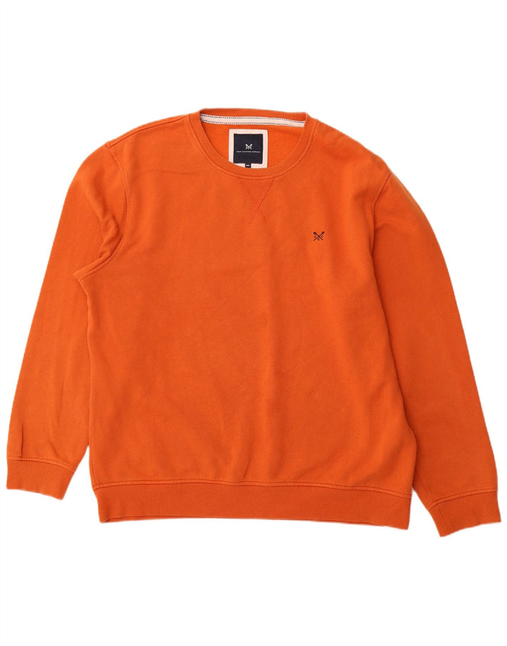 CREW TØJ Herre Sweatshirt Jumper 2XL Orange Bomuld