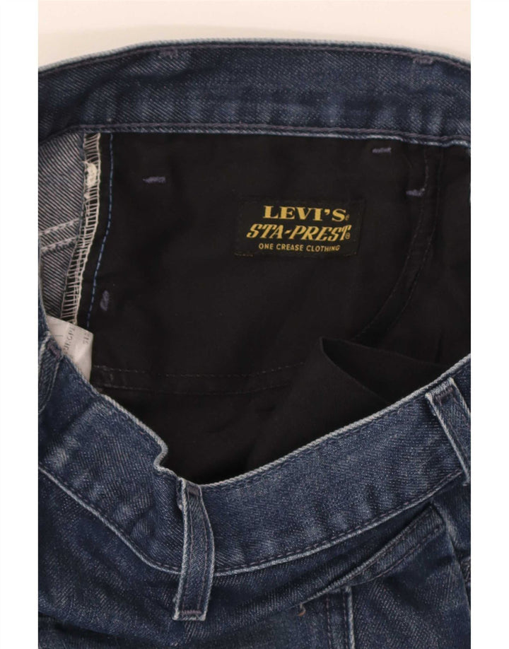 Levi's Men Distressed Straight Jeans W33 L34 Blå Bomuld