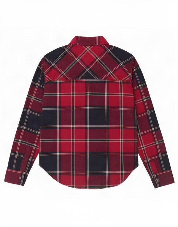 Abercrombie & Fitch Dameskjorte UK 10 Lille Rød Plaid Bomuld