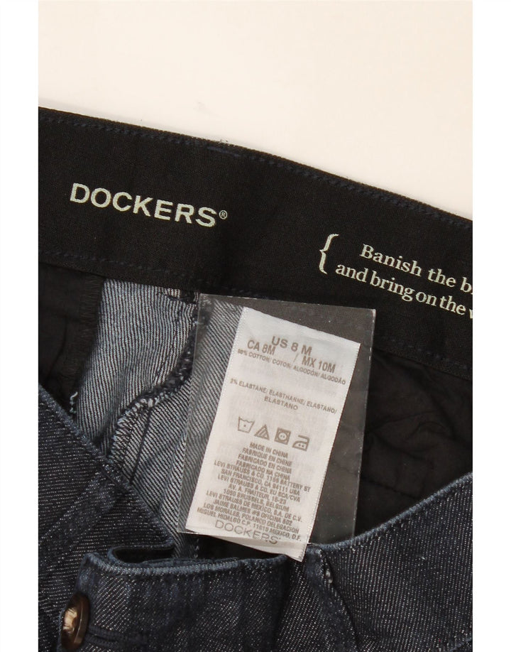 DOCKERS Womens Bootcut Jeans US 8 Medium W30 L30 Navy Blue Cotton Vintage Dockers and Second-Hand Dockers from Messina Hembry 