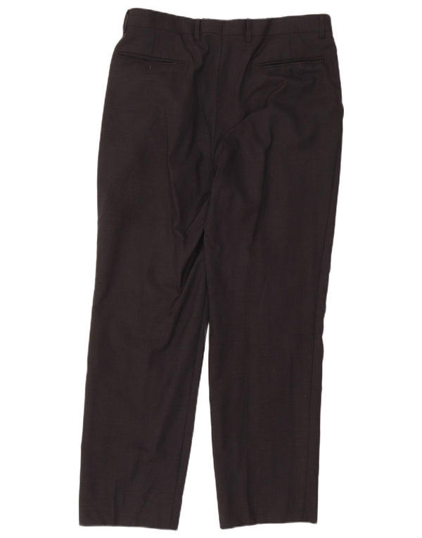 Marks & Spencer Herre Pegged Suit Bukser W34 L31 Grå uld