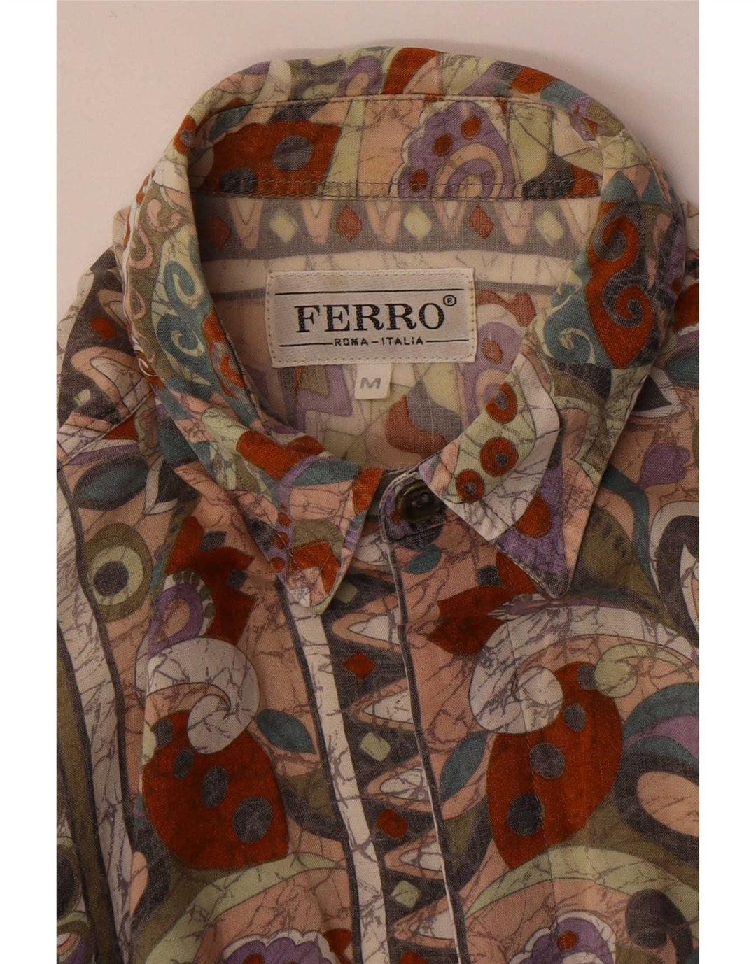 Ferro Kortærmet Herreskjorte Medium Multicolored Floral