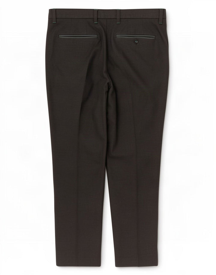 Ted Baker Straight Suit Bukser til mænd W36 L32 Grå plettet polyester