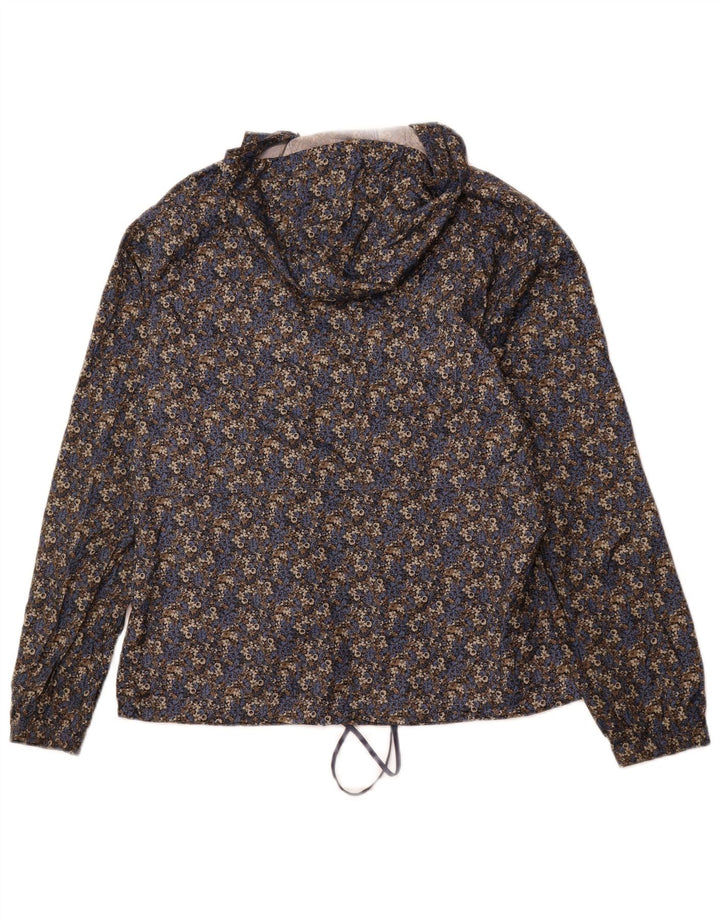 COLUMBIA Regnjakke med hætte til kvinder UK 14 Medium Multicolored Floral