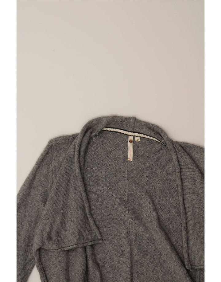 WHITE STUFF Womens Open Cardigan Sweater UK 10 Small Grey Nylon Vintage White Stuff and Second-Hand White Stuff from Messina Hembry 