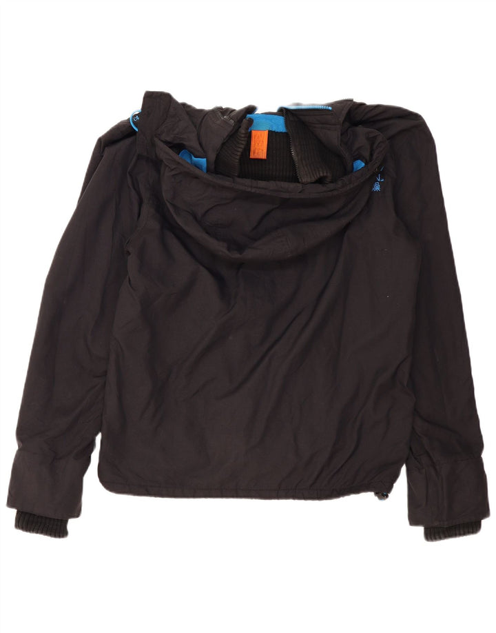 SUPERDRY Herre Windcheater Hættevindjakke UK 40 Large Black