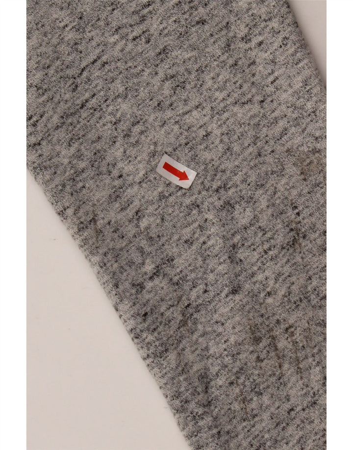 SUPERDRY Herre Grafisk Loose Fit Hættetrøje med lynlås XS Grå Flecked Bomuld