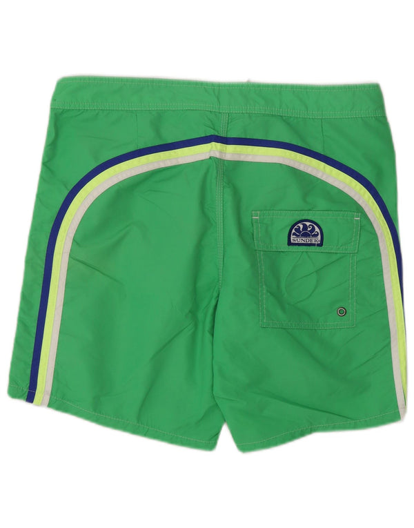 Sundek Herre svømmeshorts Medium Grøn Colourblock Nylon