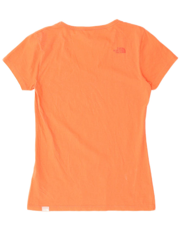 The North Face Dame T-Shirt Top UK 10 Lille Rød Bomuld