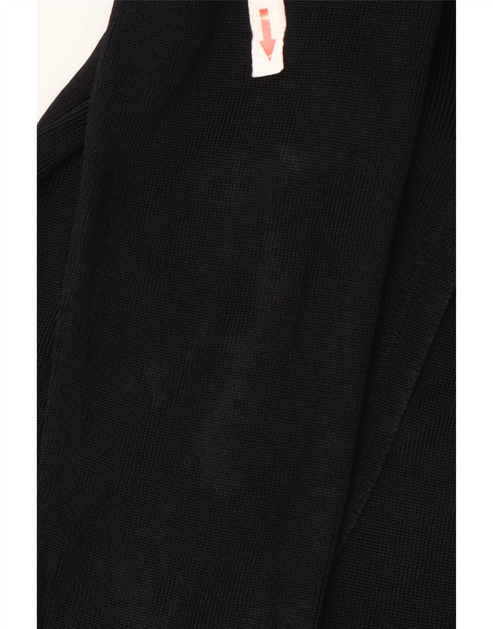 Marks & Spencer Dame Se Through Cardigan Sweater UK 12 Medium Black