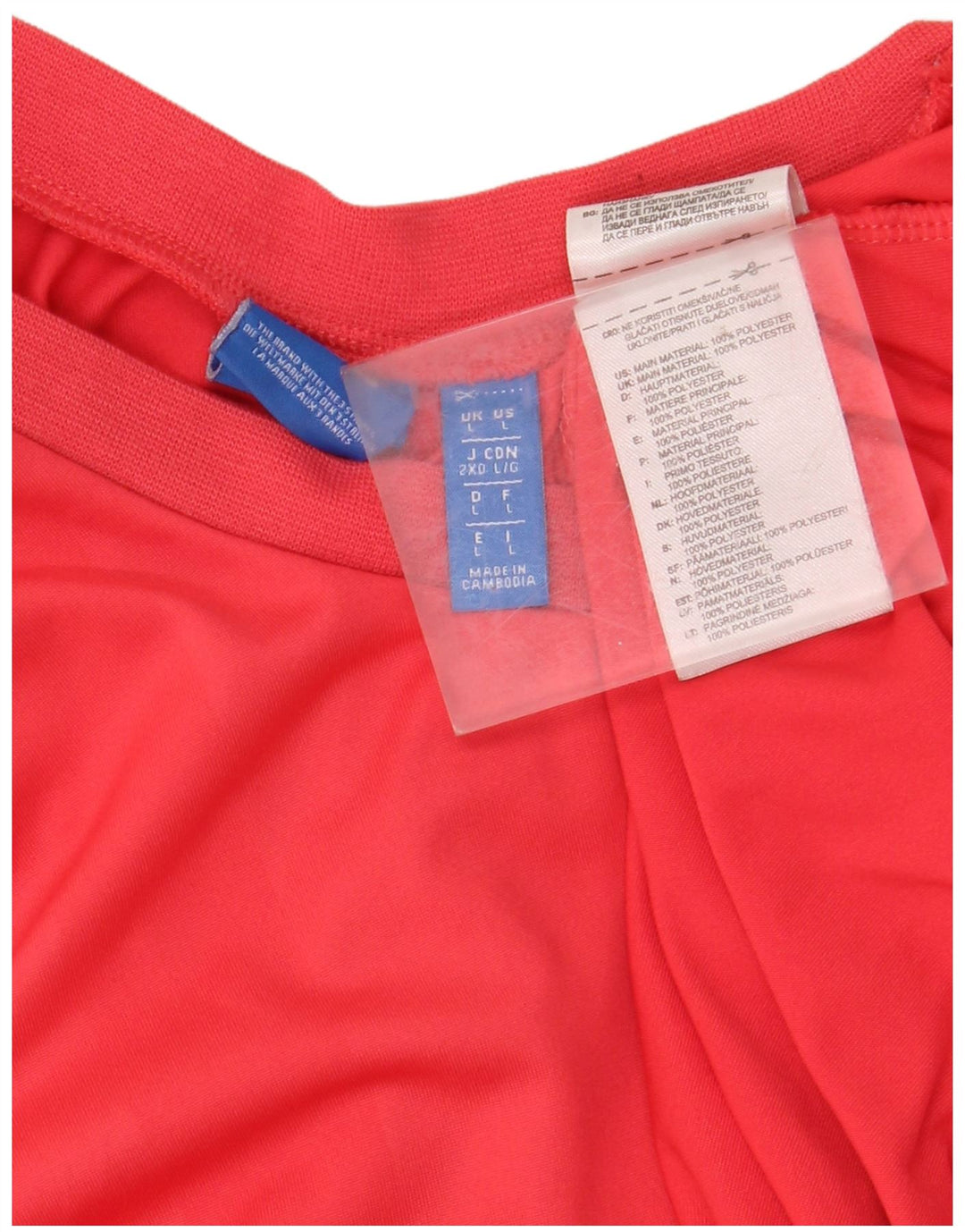 ADIDAS grafisk vest til mænd, stor rød polyester