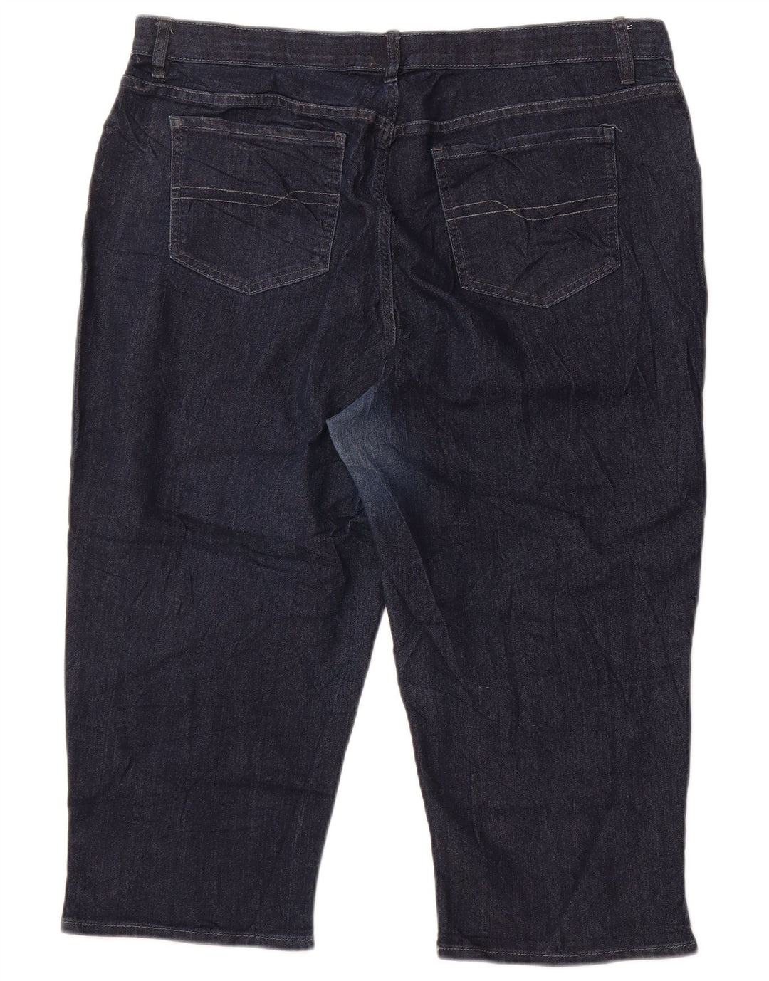 Lee Womens Riders Capri Jeans US 20 3XL W40 L20 Marineblå Bomuld