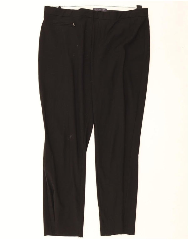 Marks & Spencer Womens Slim Casual Trousers UK 16 Large W40 L28 Black