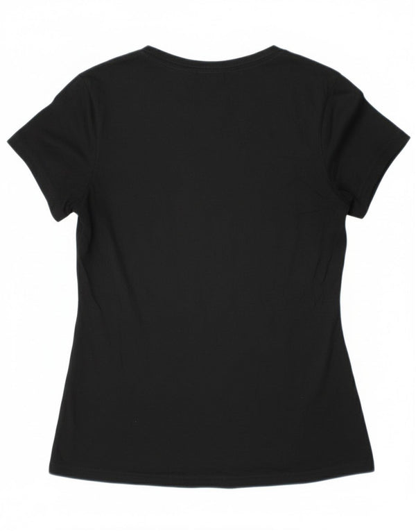 Nike Dame Katte Volleyball Grafisk T-Shirt Top UK 12 Medium Sort