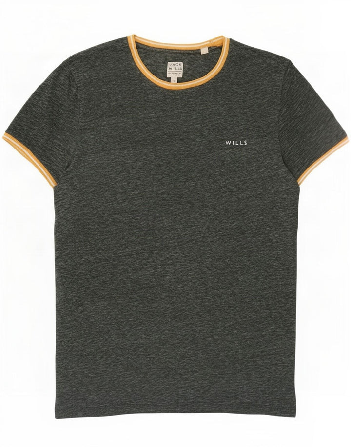 Jack Wills Herre T-Shirt Top Lille Grøn Flecked