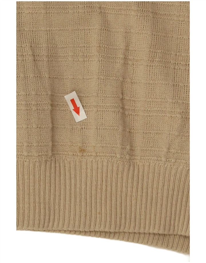 Marks & Spencer Herre V-hals sweater lille beige akryl