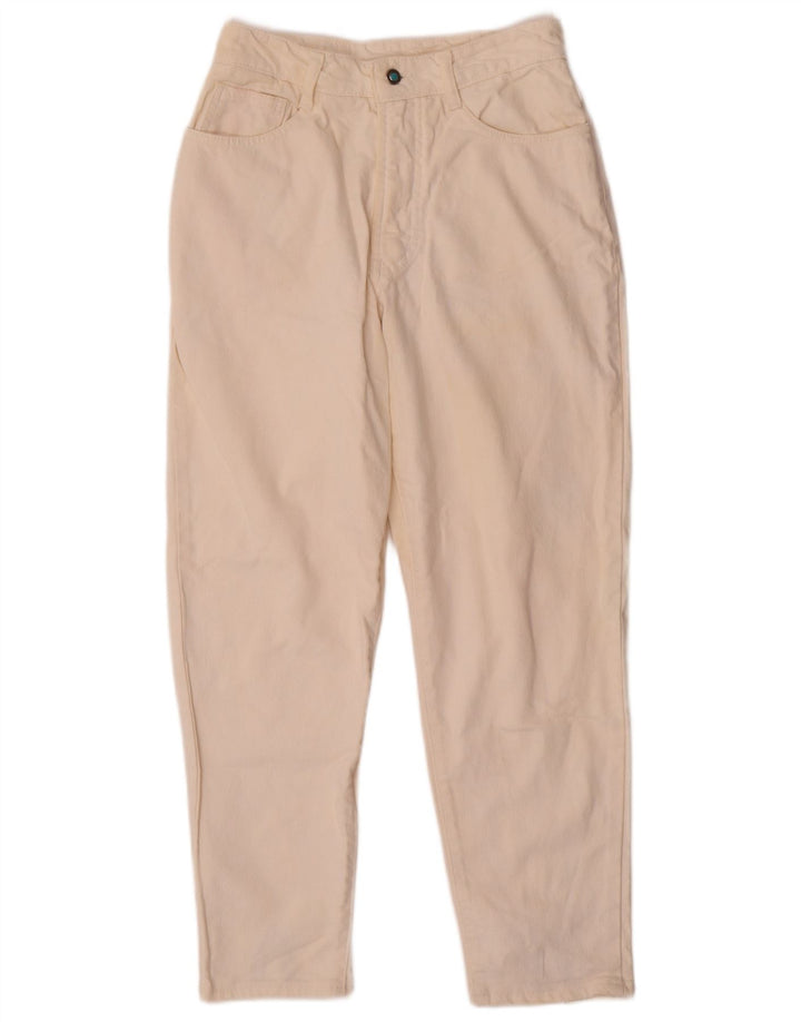 POP 84 Herre tilspidsede Casual Bukser W32 L29 Beige Elastan