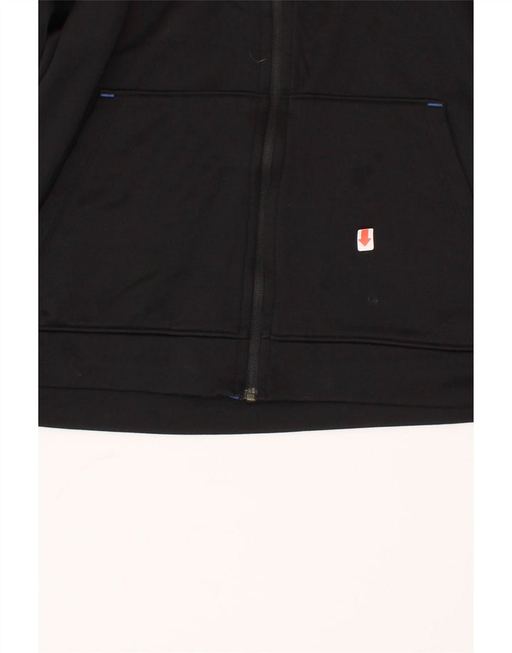 EDDIE BAUER Mens Zip Hoodie Sweater Large Black Polyester Vintage Eddie Bauer and Second-Hand Eddie Bauer from Messina Hembry 
