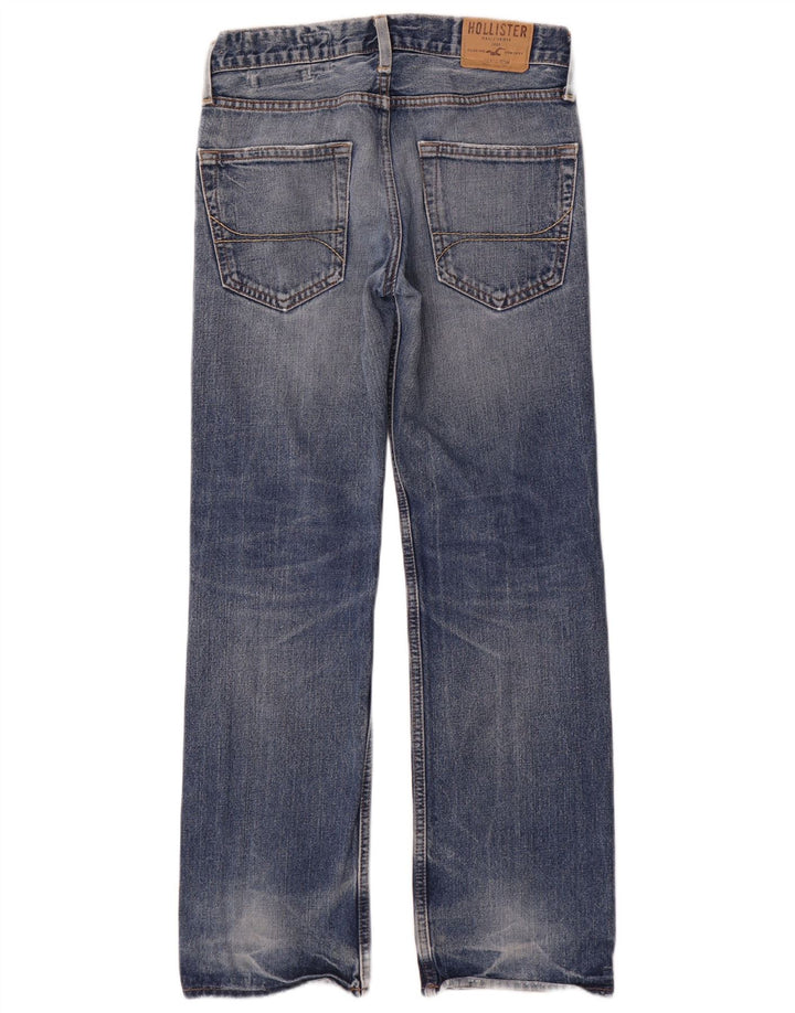 Hollister Straight Jeans til mænd W29 L30 blå bomuld