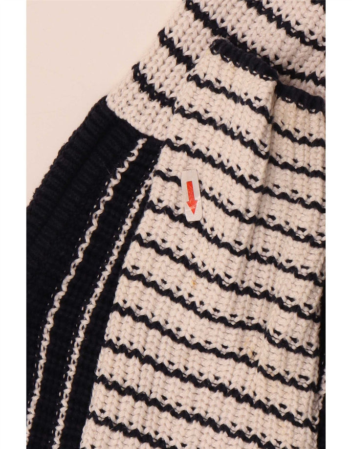 Marks & Spencer Dame Boat Neck Jumper Sweater UK 14 Medium Navy Blue