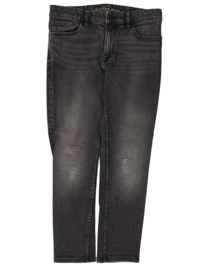 CALVIN KLEIN Straight jeans til mænd W32 L28 Grå bomuld