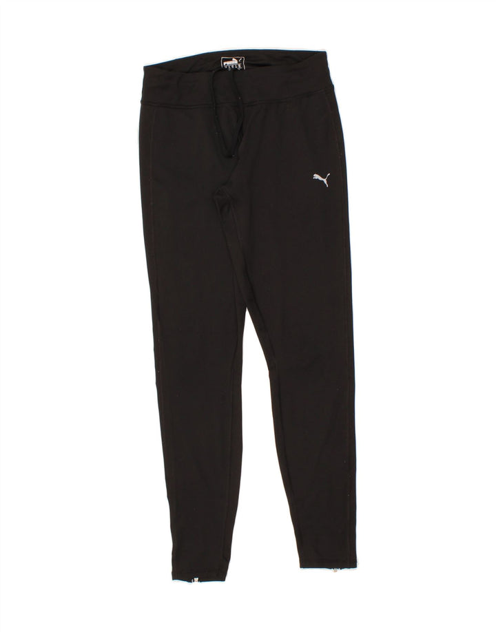 PUMA Womens Leggings UK 10 Small  Black Polyester Vintage Puma and Second-Hand Puma from Messina Hembry 